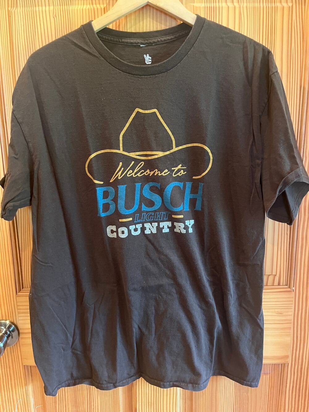 Junk Food Busch Light Country Cowboy Graphic T-Shirt Men’s Large